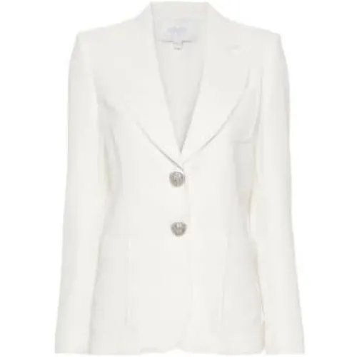 Blazers, female, , Size: S Silk Button Jewel Blazer - Giambattista Valli - Modalova