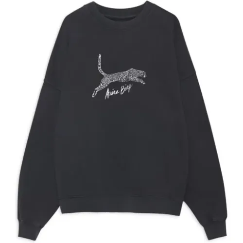 Leopard Print Sweatshirt , Damen, Größe: XS - Anine Bing - Modalova