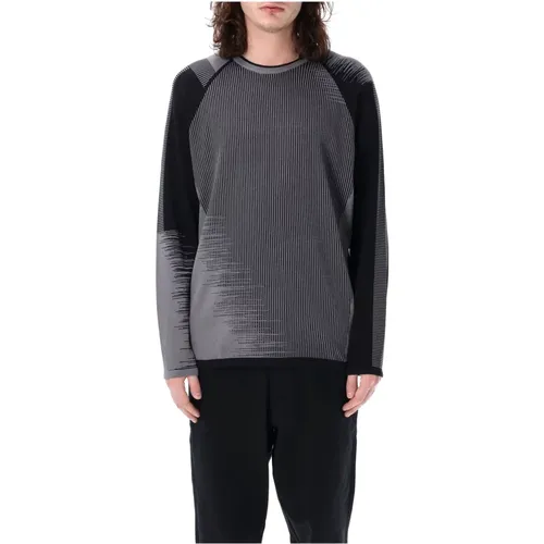 Mens Clothing Knitwear Grey Black Ss24 , male, Sizes: XL, L, M - Y-3 - Modalova