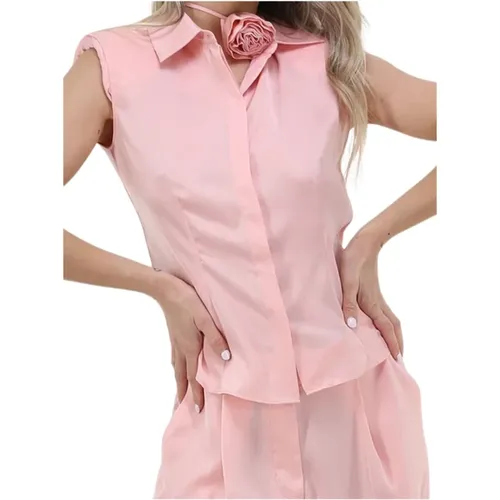 Padded Strap Sleeveless Shirt , female, Sizes: XS - Blugirl - Modalova
