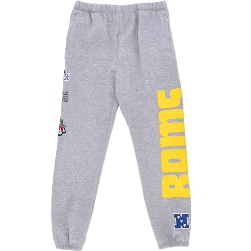 Sweatpants, male, , Size: M Los Angeles Rams Fleece Tracksuit Pants - Mitchell & Ness - Modalova