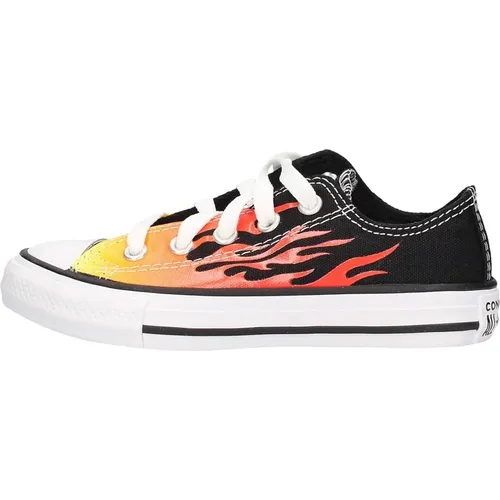 Flamme Kinder Schwarze Sneakers - Converse - Modalova