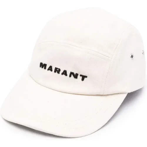 Caps, male, , Size: 57 CM Embroidered Logo Cap - Isabel marant - Modalova