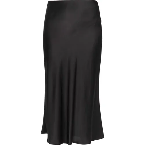 Satin Midi Skirt , female, Sizes: 2XS, M, XS, S - Ottod'Ame - Modalova