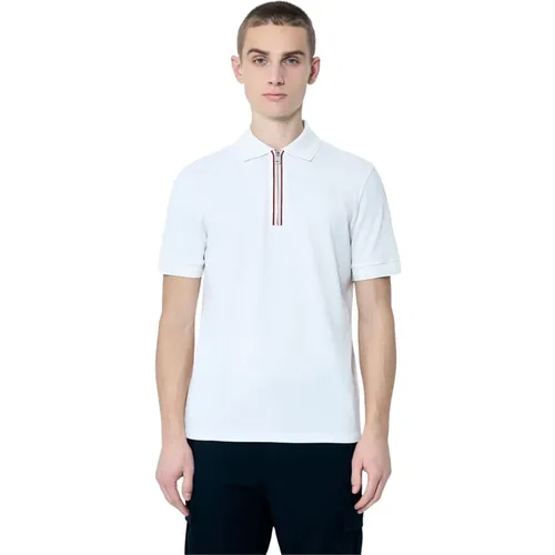 Piquet-Baumwoll-Halbarm-Poloshirt , Herren, Größe: M - Moncler - Modalova