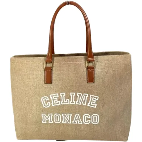 Pre-owned Tote Bags, female, , Size: ONE SIZE Pre-owned Canvas celine-bags - Celine Vintage - Modalova