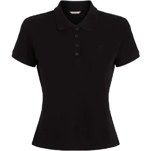 Kurzarm Polo , Damen, Größe: XL - Guess - Modalova