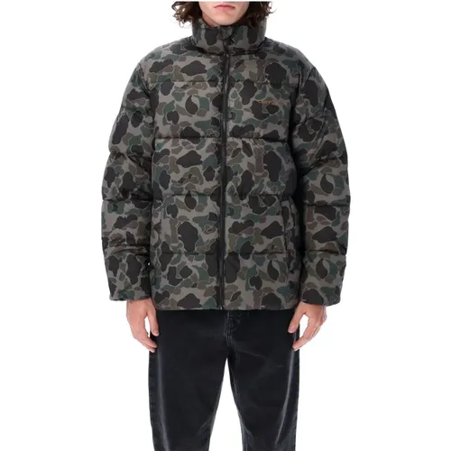 Camo Duck Grey Puffer Jacke Aw24 , Herren, Größe: M - Carhartt WIP - Modalova