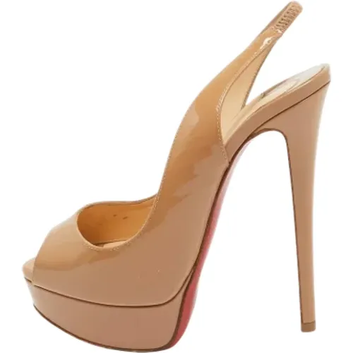 Pre-owned Leather heels , female, Sizes: 3 1/2 UK - Christian Louboutin Pre-owned - Modalova