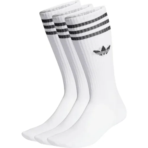 Hohe Crew Socken , unisex, Größe: S - Adidas - Modalova