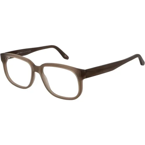 Glasses, unisex, , Size: ONE SIZE Beige Rectangle Optical Frames - Andy Wolf - Modalova