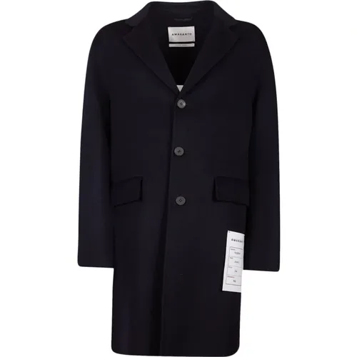 AMARÁNTO, Single-Breasted Coats, male, , Size: 2XL Wool Cashmere Coat Oversize Fit - Amaránto - Modalova