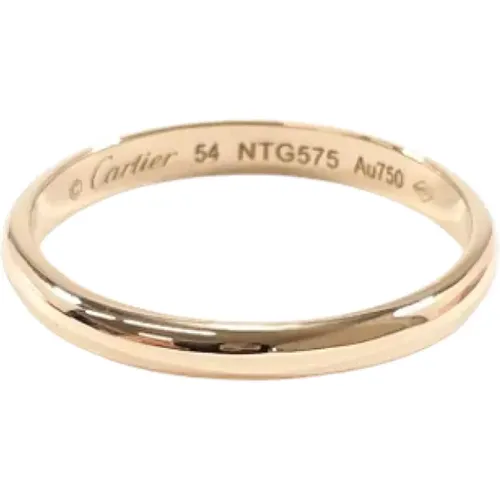 Pre-owned Metal rings , female, Sizes: ONE SIZE - Cartier Vintage - Modalova