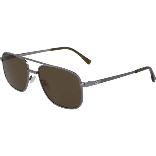 Ruthenium/ Sunglasses , male, Sizes: 57 MM - Lacoste - Modalova
