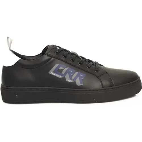 Schwarze Leder Sneakers mit Logo , Herren, Größe: 41 EU - Cerruti 1881 - Modalova