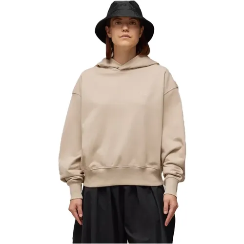 French Terry Boxy Hoodie , Damen, Größe: M - Adidas - Modalova