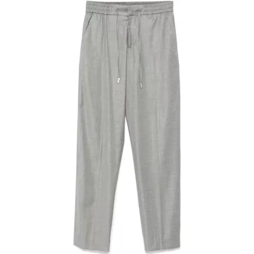 Grey Wool Blend Trousers Straight Leg , female, Sizes: L, S, XL, XS, M - PT Torino - Modalova