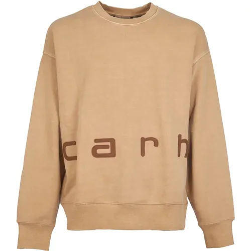 Felt Script Sweaters , Herren, Größe: XS - Carhartt WIP - Modalova