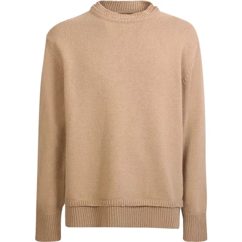 Wool Blend Knitted Pullover , male, Sizes: L - Maison Margiela - Modalova