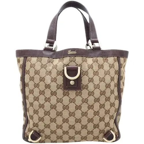 Pre-owned Tote Bags, female, , Size: ONE SIZE Pre-owned Canvas gucci-bags - Gucci Vintage - Modalova