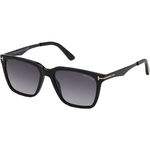 Stylish Sunglasses in Shiny /Grey , male, Sizes: 56 MM - Tom Ford - Modalova