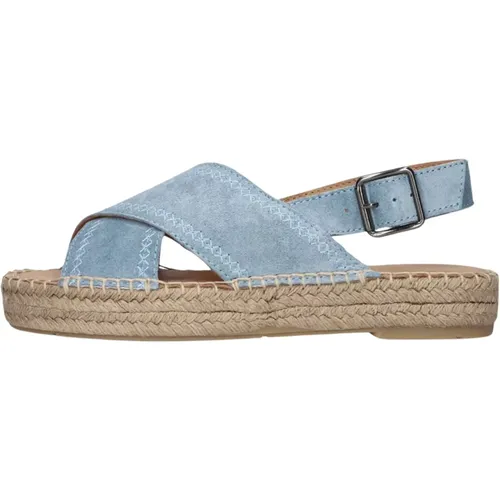 Denim Blaue Sandalen Mondi Sun , Damen, Größe: 36 EU - Via Vai - Modalova