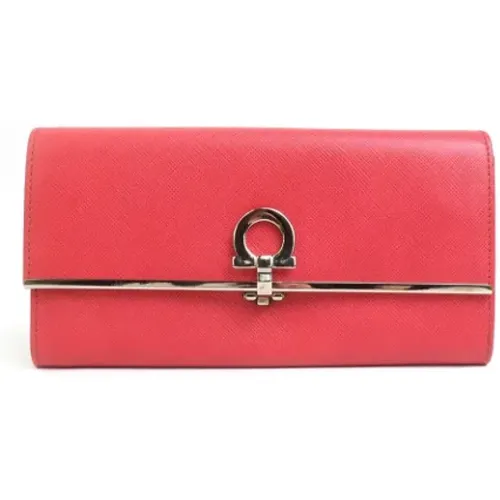 Pre-owned Wallets, female, , Size: ONE SIZE Pre-owned Leather wallets - Salvatore Ferragamo Pre-owned - Modalova