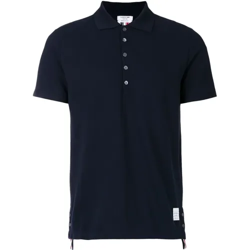 Polo Shirts, male, , Size: L Centre Back Stripe Polo Shirt - Thom Browne - Modalova