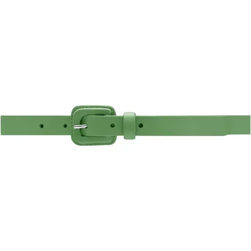 Belts, female, , Size: 95 CM Greenery Belt with Square Buckle - Depeche - Modalova