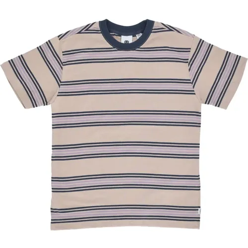 T-Shirts, male, , Size: M Striped Crew Neck Tee Oxford Tan - Element - Modalova