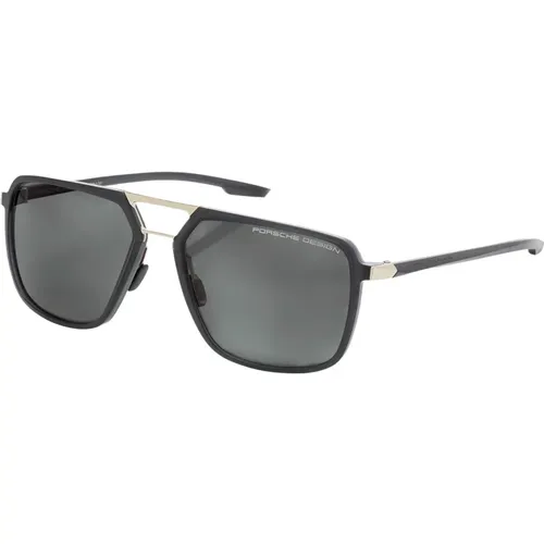 Gold Grey Sunglasses , male, Sizes: 59 MM - Porsche Design - Modalova