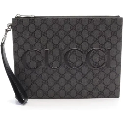 Pre-owned Clutches, male, , Size: ONE SIZE Pre-owned Leather gucci-bags - Gucci Vintage - Modalova