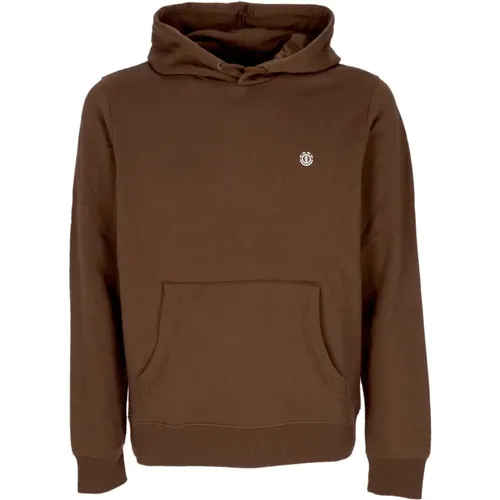 Klassischer Chestnut Hoodie mit Kängurutasche , Herren, Größe: L - Element - Modalova