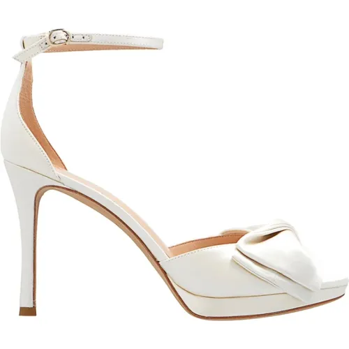 Satin heeled sandals , Damen, Größe: 38 1/2 EU - Kate Spade - Modalova