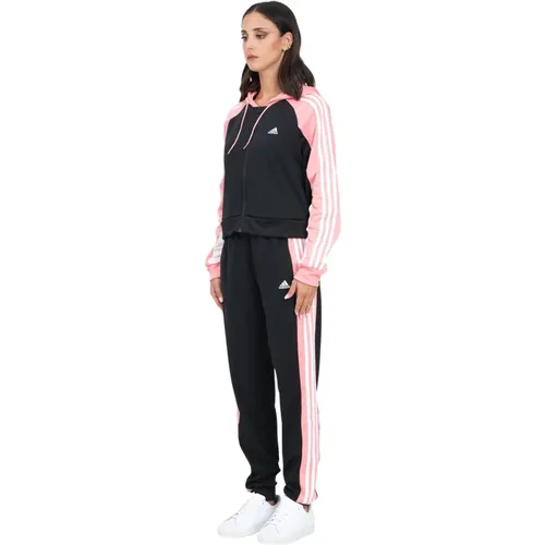 Boldblock Pink und Schwarz Sportanzug , Damen, Größe: S - Adidas - Modalova