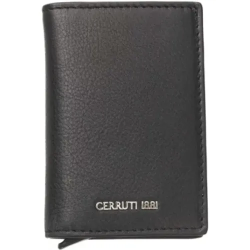 Wallets & Cardholders, male, , Size: ONE SIZE Men's Leather Wallet with Card Holder - Cerruti 1881 - Modalova