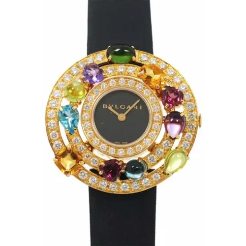 Pre-owned Watches, female, , Size: ONE SIZE Pre-owned Yellow Gold watches - Bvlgari Vintage - Modalova