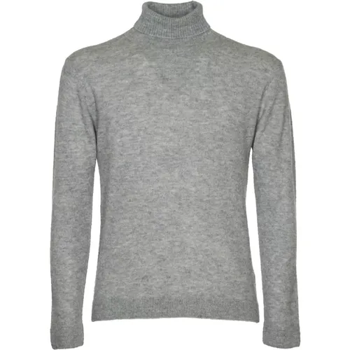 Turtlenecks, male, , Size: XL Grey Sweater Collection - Daniele Fiesoli - Modalova