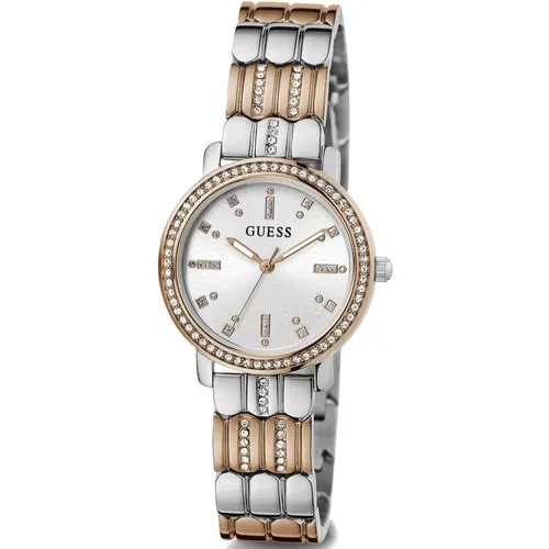 Watches, female, , Size: ONE SIZE Hayley Roségold Silver Bracelet Watch - Guess - Modalova