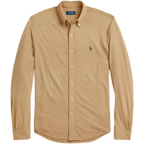 Classic Camel Mesh Shirt , male, Sizes: L, M, S, XL - Ralph Lauren - Modalova