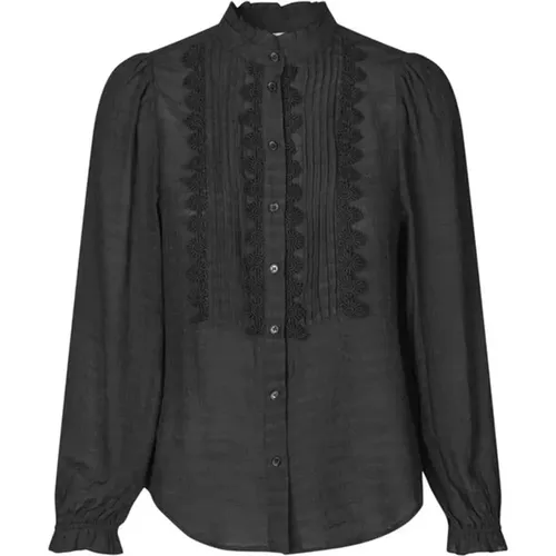 Feminine Laundry Ariel Blouse with Embroidered Details , female, Sizes: S, L - Lollys Laundry - Modalova