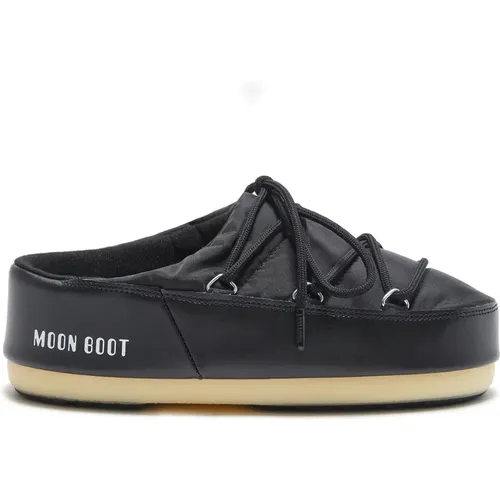 Schwarze Icon Mule Schuhe , Damen, Größe: 39 EU - moon boot - Modalova