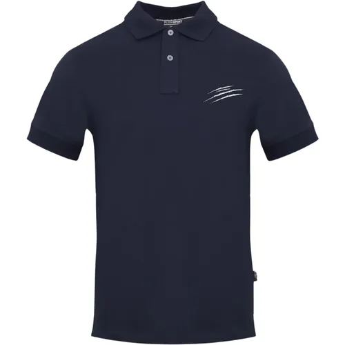 Solid Cotton Blend Short Sleeve Polo Shirt , male, Sizes: XL, 2XL, M, L, S - Plein Sport - Modalova