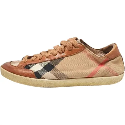 Pre-owned Sneakers, female, , Size: 7 US Pre-owned Canvas sneakers - Burberry Vintage - Modalova