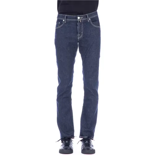 Slim-fit Jeans mit Einzigartigem Verschluss , Herren, Größe: W38 - Jacob Cohën - Modalova