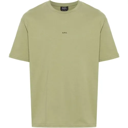 Military Cotton T-shirt , male, Sizes: S - A.p.c. - Modalova