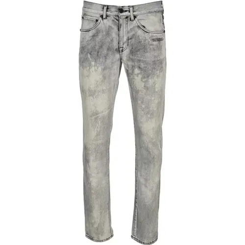 Slim-fit Jeans , Herren, Größe: W32 - Off White - Modalova