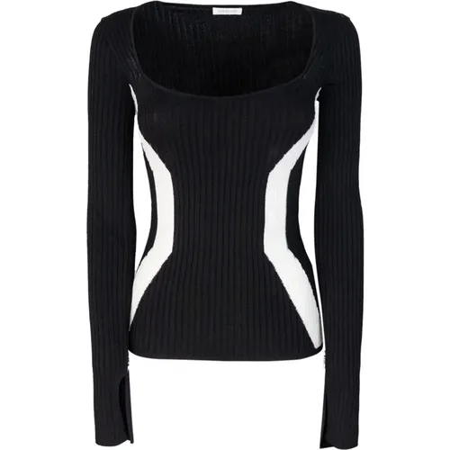 Viscose Sweater Slim Fit Long Sleeve , female, Sizes: S, M, XS - PATRIZIA PEPE - Modalova