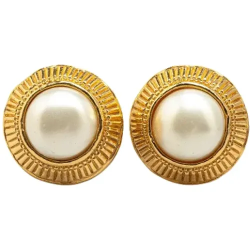 Pre-owned Jewellery, female, , Size: ONE SIZE Pre-owned Pearl earrings - Chanel Vintage - Modalova