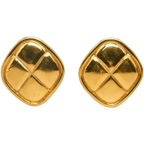 Pre-owned Jewellery, female, , Size: ONE SIZE Pre-owned Metal earrings - Chanel Vintage - Modalova